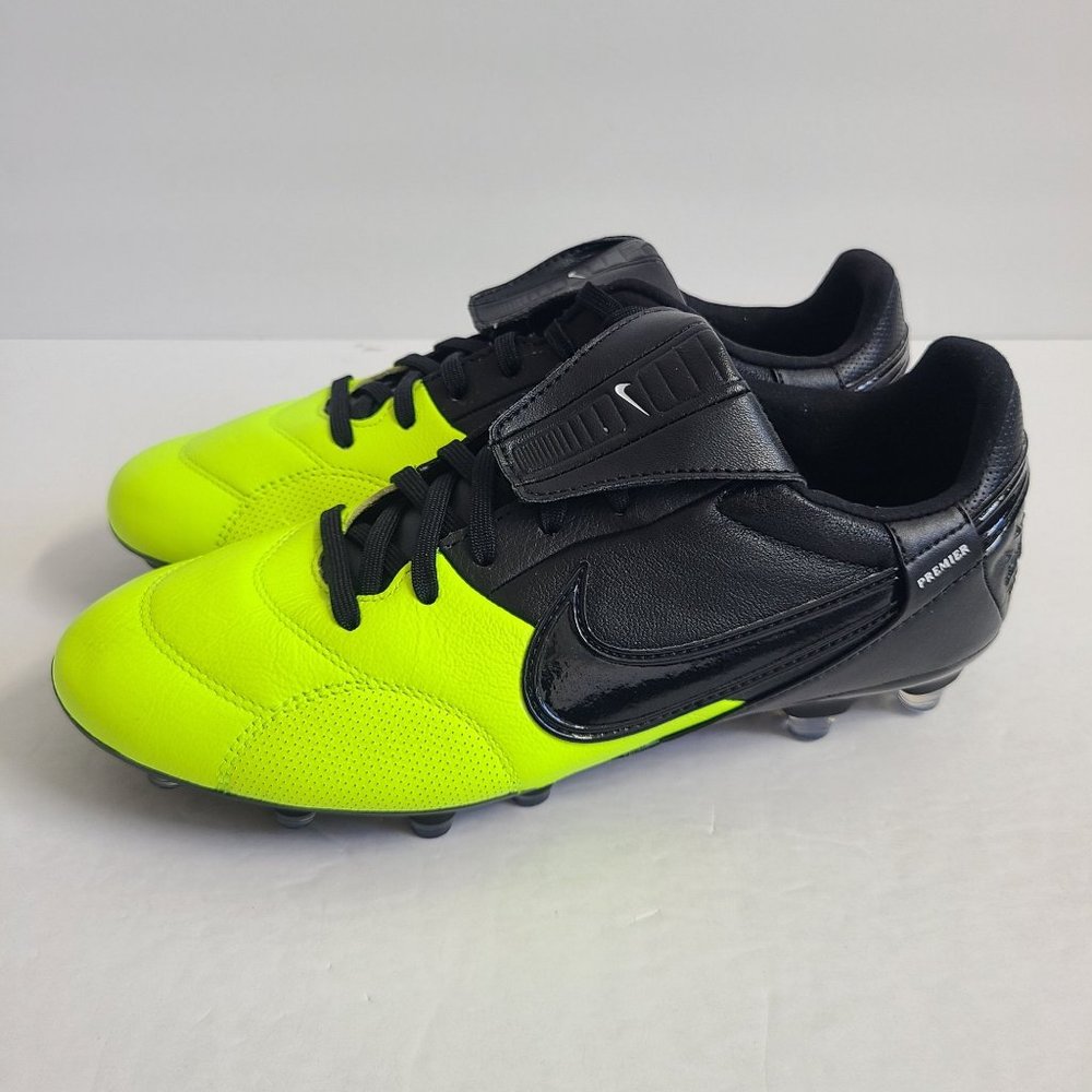 NEW Nike Premier 3 FG Soccer Cleats AT5889-009 Size 6 Black Green